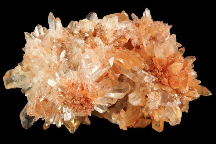 Orange Creedite Crystal Cluster - Durango, Mexico #84200